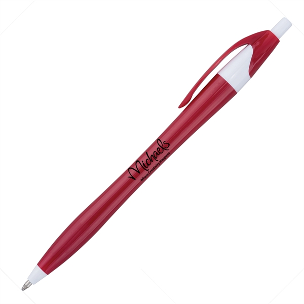 Solid colored plastic ballpoint pen with click action.... from ASI 68190 Lungsal / Lungsal