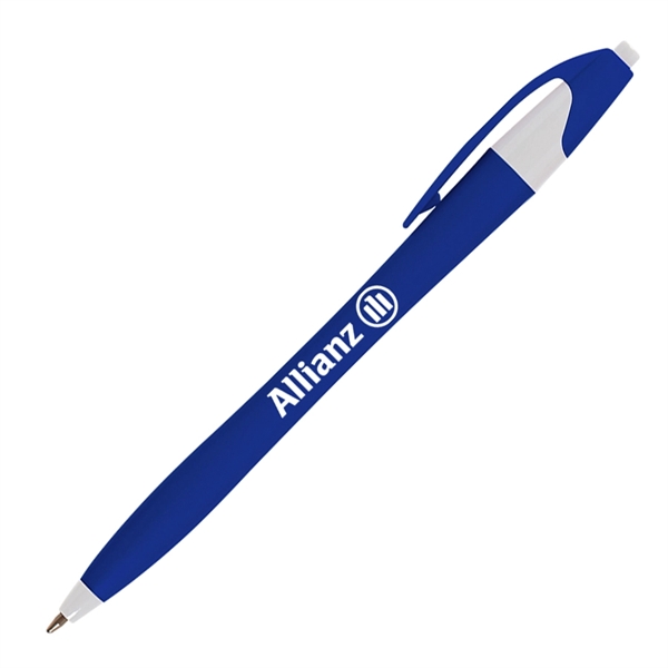 Solid colored plastic ballpoint pen with click action.... from ASI 68190 Lungsal / Lungsal