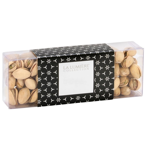 The Chic Gift Box with 4.3 oz. pistachios and a metallic... from ASI 71685 Midnite Snax®