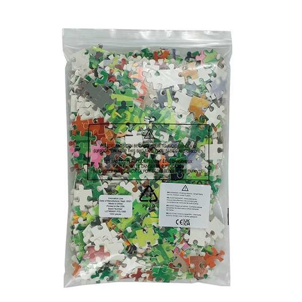 500 piece custom jigsaw puzzle in resealable bag with completed reference... from ASI 62660 Innovation Line