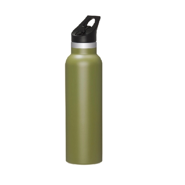 Insulated stainless steel bottle with straw, 20oz. plus 1 color pad... from ASI 37218 Athena Promo (tm)