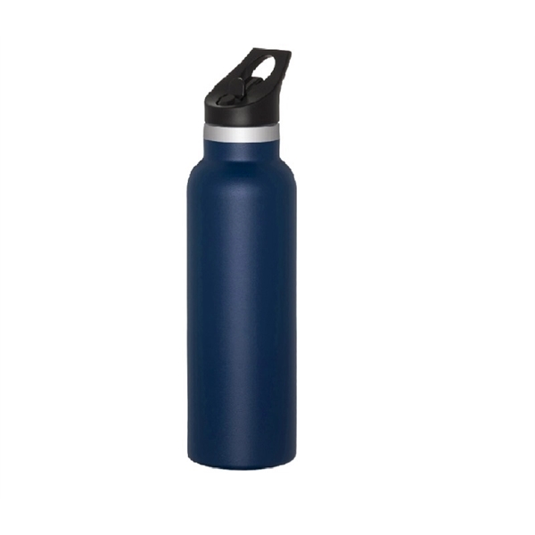 Insulated stainless steel bottle with straw, 20oz. plus 1 color pad... from ASI 37218 Athena Promo (tm)