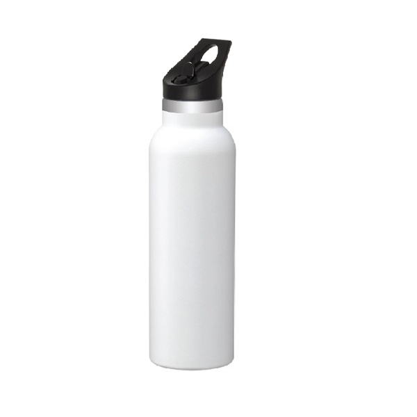 Insulated stainless steel bottle with straw, 20oz. plus 1 color pad... from ASI 37218 Athena Promo (tm)