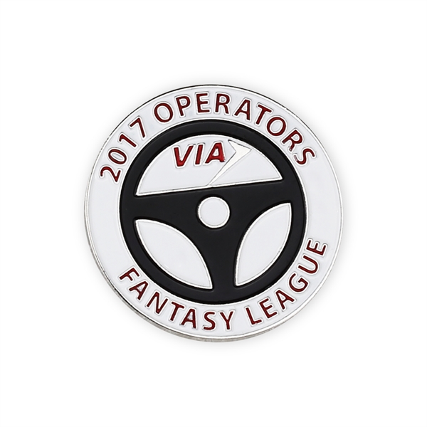 Soft enamel iron lapel pins have a textured look and feel... from ASI 90154 Sunjoy Group Inc