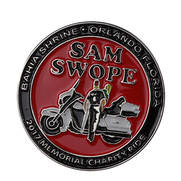 Soft enamel iron coins have a textured look and feel because... from ASI 90154 Sunjoy Group Inc