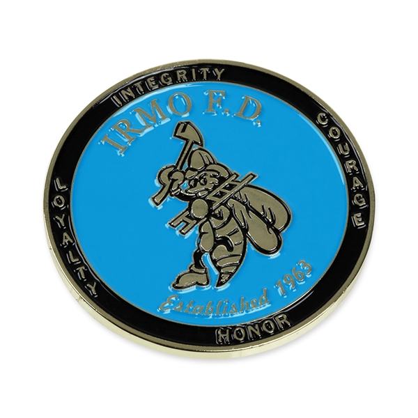 Soft enamel iron coins have a textured look and feel because... from ASI 90154 Sunjoy Group Inc