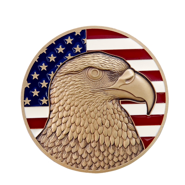 Soft enamel brass coins have a textured look and feel because... from ASI 90154 Sunjoy Group Inc