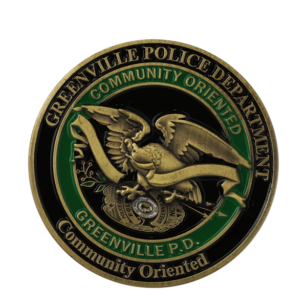 Soft enamel zinc alloy coins have a textured look and feel... from ASI 90154 Sunjoy Group Inc