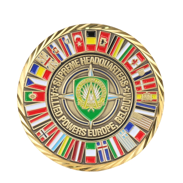 Soft enamel zinc alloy coins have a textured look and feel... from ASI 90154 Sunjoy Group Inc