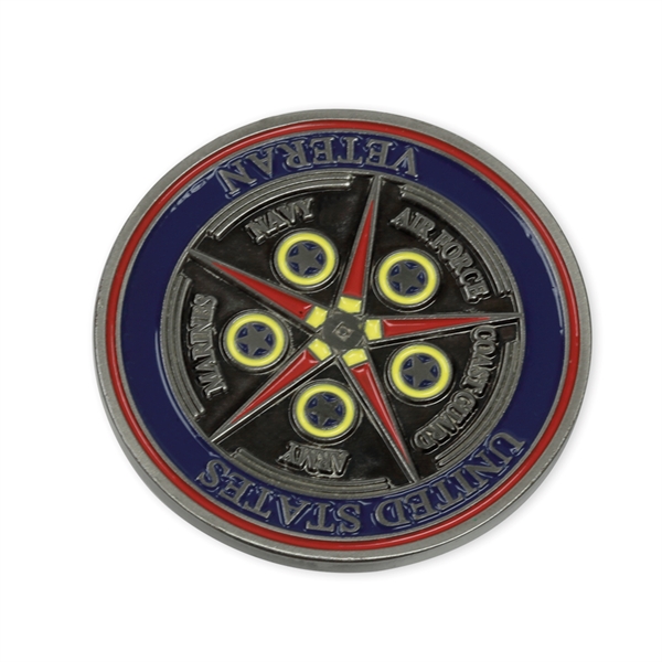 Soft enamel iron coins have a textured look and feel because... from ASI 90154 Sunjoy Group Inc