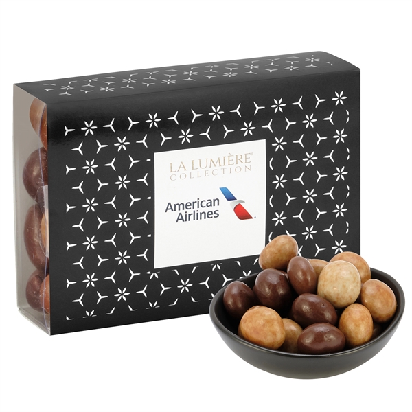 The Elite Gift Box filled with 7 oz. of triple chocolate... from ASI 71685 Midnite Snax®