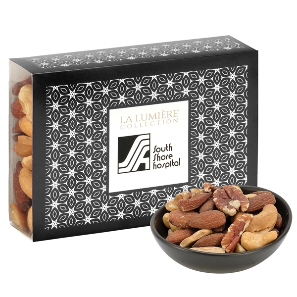 The Elite Gift Box filled with 5 oz. of mixed nuts.... from ASI 71685 Midnite Snax®