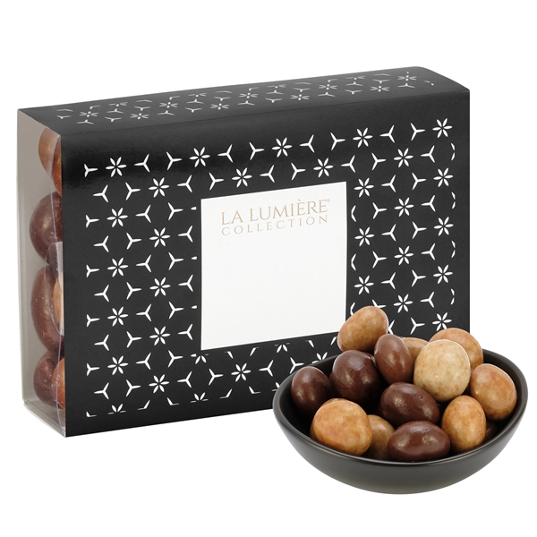 The Elite Gift Box filled with 7 oz. of triple chocolate... from ASI 71685 Midnite Snax®