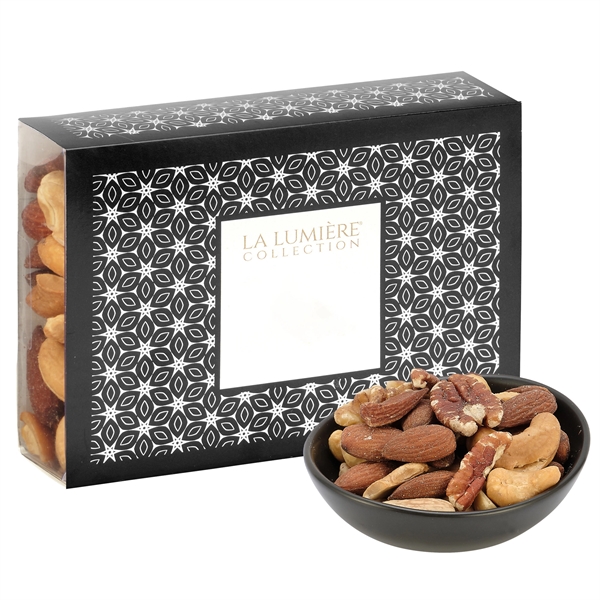 The Elite Gift Box filled with 5 oz. of mixed nuts.... from ASI 71685 Midnite Snax®