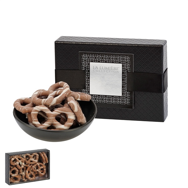 Elite Treats filled with 3 oz. of milk chocolate pretzels with... from ASI 71685 Midnite Snax®
