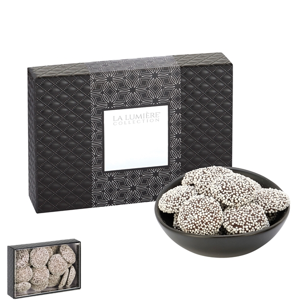 Elite Treats filled with 6 oz. of dark chocolate nonpareils.... from ASI 71685 Midnite Snax®