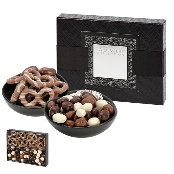 Supreme Sweet Pair Combo with Milk Chocolate Pretzels with White Chocolate... from ASI 71685 Midnite Snax®