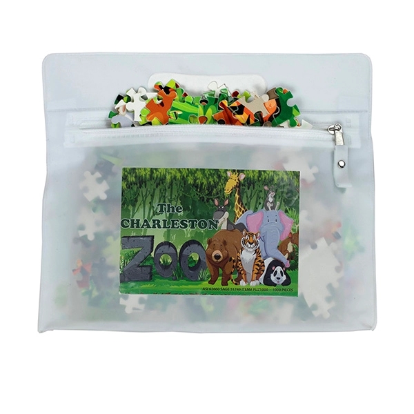 29 5/16" x 19 3/4" 350GSM glossy chipboard 500-piece custom puzzle... from ASI 62660 Innovation Line