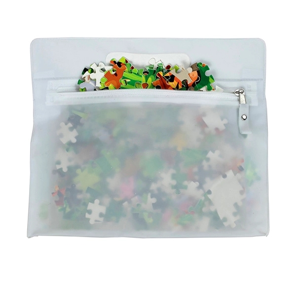 29 5/16" x 19 3/4" 350GSM glossy chipboard 500-piece custom puzzle... from ASI 62660 Innovation Line