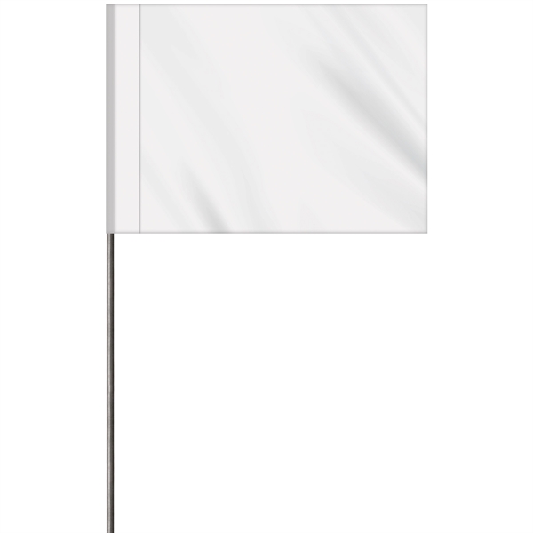 1-Color 2.5 x 3.5" Custom Marking Vinyl Flag with 11.5" Wire... from ASI 80228 Quinn