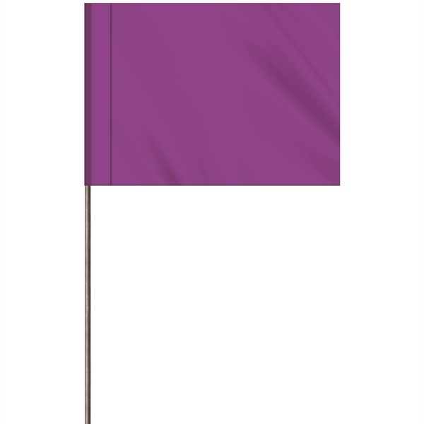 1-Color 2.5 x 3.5" Custom Marking Vinyl Flag with 11.5" Wire... from ASI 80228 Quinn