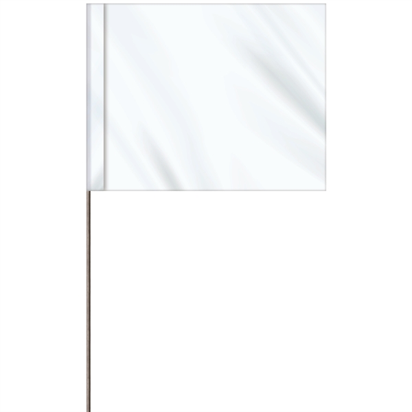 1-Color 4 x 5" Custom Marking Vinyl Flag with 15" Wire... from ASI 80228 Quinn