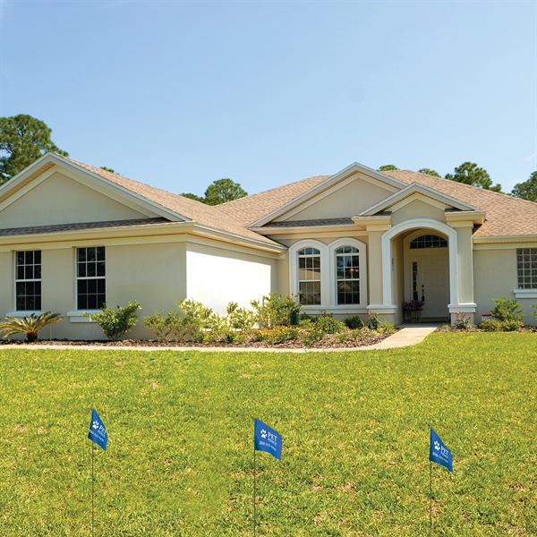 1-Color 4 x 5" Custom Marking Vinyl Flag with 18" Wire... from ASI 80228 Quinn