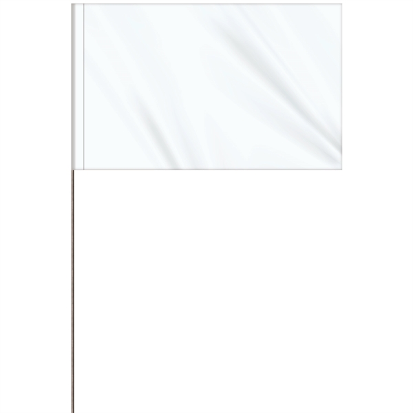 1-Color 5 x 8" Custom Marking Vinyl Flag with 30" Wire... from ASI 80228 Quinn