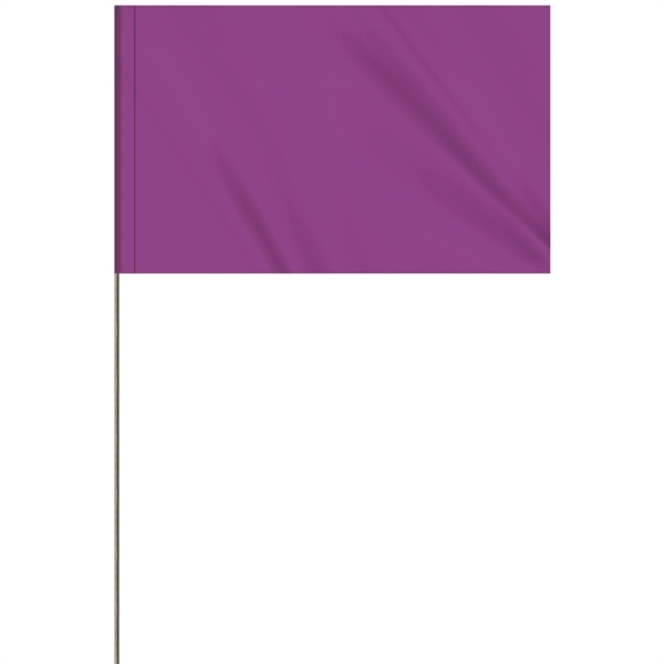 1-Color 5 x 8" Custom Marking Vinyl Flag with 30" Wire... from ASI 80228 Quinn
