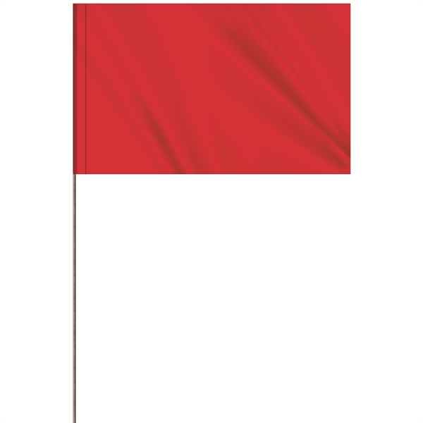 1-Color 5 x 8" Custom Marking Vinyl Flag with 36" Wire... from ASI 80228 Quinn