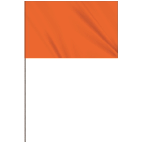 1-Color 5 x 8" Custom Marking Vinyl Flag with 36" Wire... from ASI 80228 Quinn