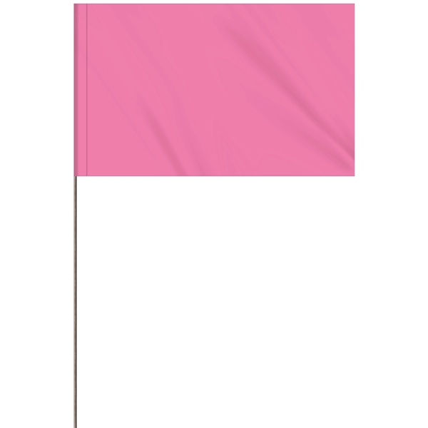 1-Color 5 x 8" Custom Marking Vinyl Flag with 36" Wire... from ASI 80228 Quinn