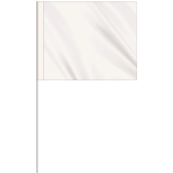 1-Color 4" x 5" Custom Marking Flag w/ 18" Plastic Staff... from ASI 80228 Quinn