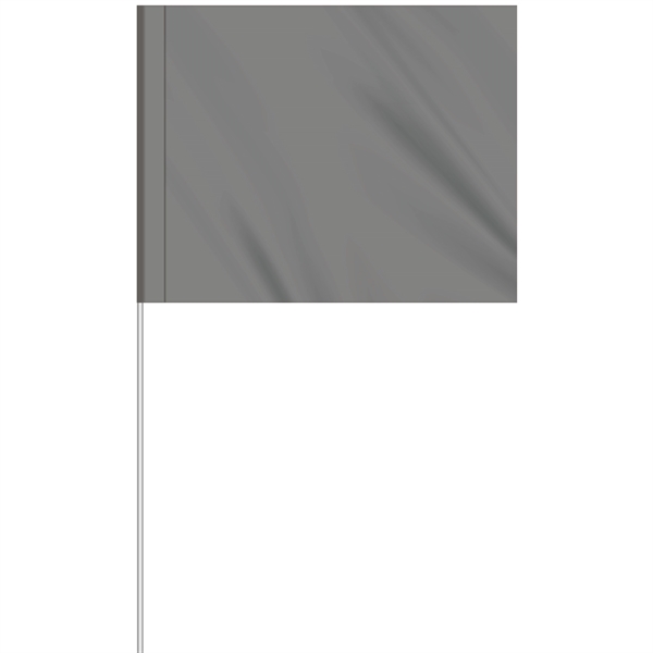 1-Color 4" x 5" Custom Marking Flag w/ 24" Plastic Staff... from ASI 80228 Quinn