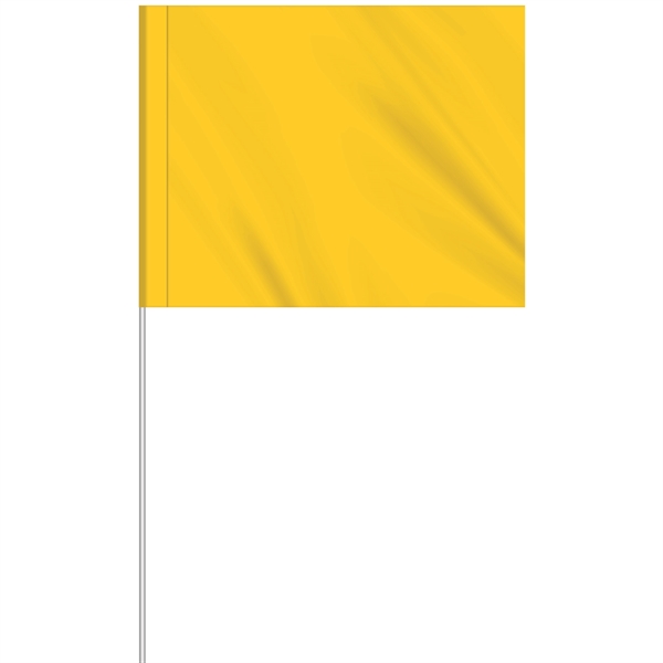 1-Color 4" x 5" Custom Marking Flag w/ 24" Plastic Staff... from ASI 80228 Quinn