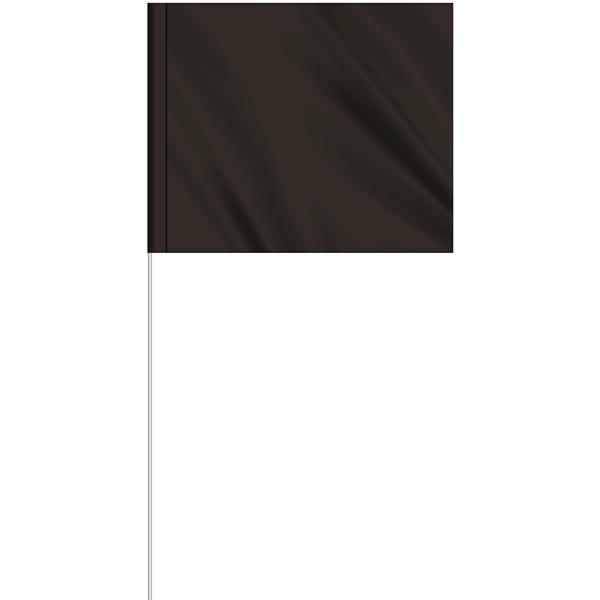 1-Color 5" x 6" Custom Marking Flag w/ 27" Plastic Staff... from ASI 80228 Quinn