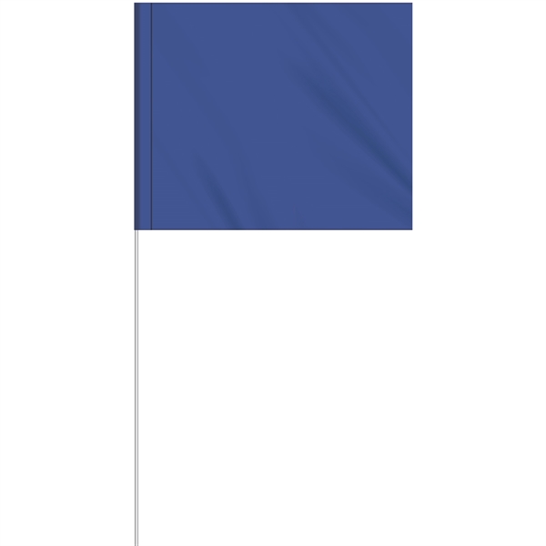 1-Color 5" x 6" Custom Marking Flag w/ 27" Plastic Staff... from ASI 80228 Quinn