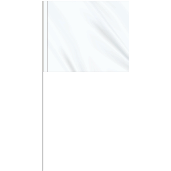 1-Color 5" x 6" Custom Marking Flag w/ 27" Plastic Staff... from ASI 80228 Quinn