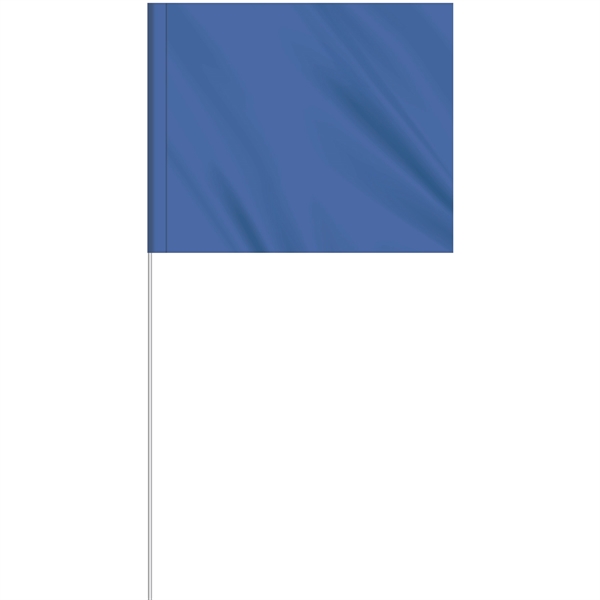 1-Color 5" x 6" Custom Marking Flag w/ 27" Plastic Staff... from ASI 80228 Quinn