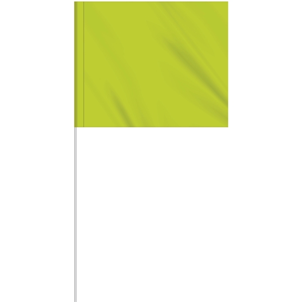 1-Color 5" x 6" Custom Marking Flag w/ 27" Plastic Staff... from ASI 80228 Quinn