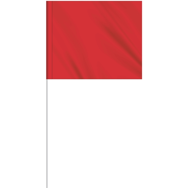 1-Color 5" x 6" Custom Marking Flag w/ 27" Plastic Staff... from ASI 80228 Quinn