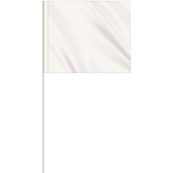 1-Color 5" x 6" Custom Marking Flag w/ 27" Plastic Staff... from ASI 80228 Quinn