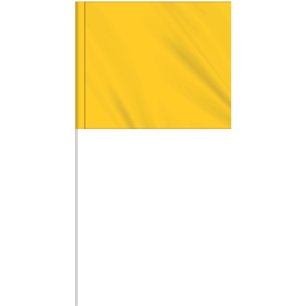 1-Color 5" x 6" Custom Marking Flag w/ 27" Plastic Staff... from ASI 80228 Quinn
