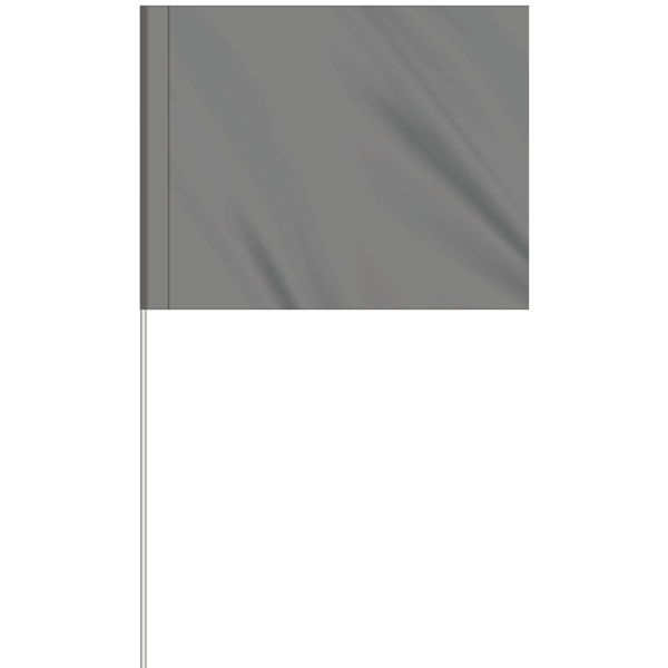 1-Color 4" x 5" Custom Marking Flag w/ 18" Fiberglass Staff... from ASI 80228 Quinn
