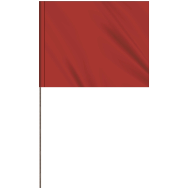 1-Color 4" x 5" Custom High Gloss Polyethylene Marking Flag w/... from ASI 80228 Quinn