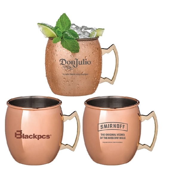 Copper plated stainless steel mug, 17 oz plus free 1 color... from ASI 37218 Athena Promo (tm)