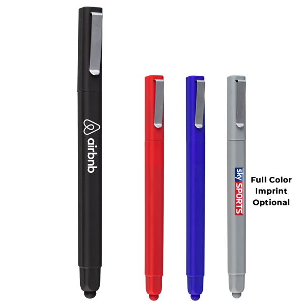 Stylus pen with a cap and metal clip.... from ASI 57653 Gold Bond