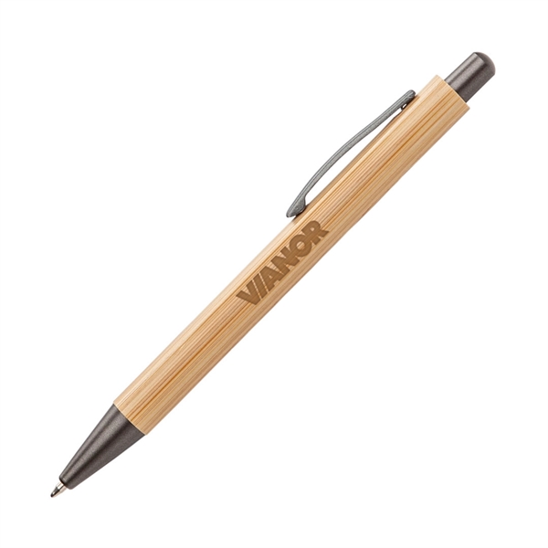 Lucky Clicker Bamboo Pen features an eco-friendly bamboo barrel and sleek... from ASI 84592 St Regis Group