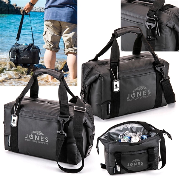 Water-resistant BaseCamp® Highland Peak cooler bag for holding up to 8... from ASI 88060 Snugz/USA Inc / Sweda®