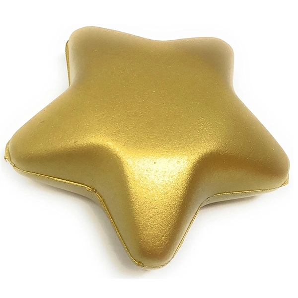 Star shaped stress reliever ball with 1c1p sticker imprint... from ASI 37218 Athena Promo (tm)